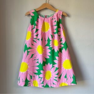 Mini Boden Girl’s Spring Corduroy Pink Daisy Dress Size 4-5Y